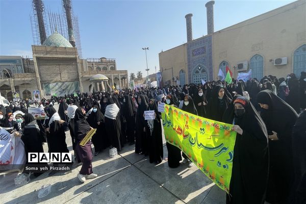 تجمع نوجوانان تمدن‌ساز اهوازی در ٨ آبان سالروز شهادت حسین فهمیده