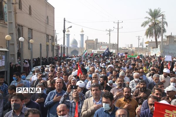 تشییع پیکر پاک دو شهید حادثه تروریستی شاهچراغ در بهبهان