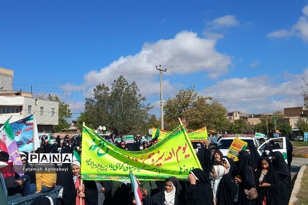 حضور پرشور مردم شهرستان بن در راهپیمایی 13آبان