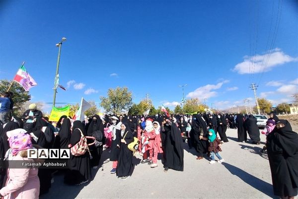 حضور پرشور مردم شهرستان بن در راهپیمایی 13آبان