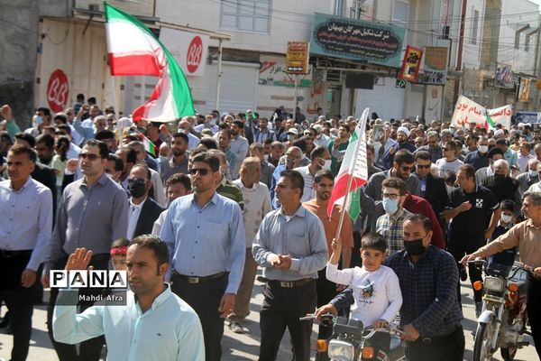 راهپیمایی یوم الله 13 آبان در بهبهان