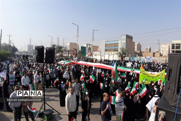 راهپیمایی ۱۳ آبان در خوزستان