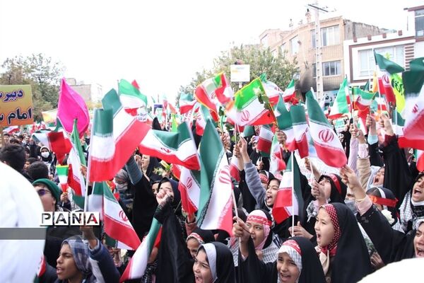 راهپیمایی باشکوه ۱۳ آبان در تربت‌جام