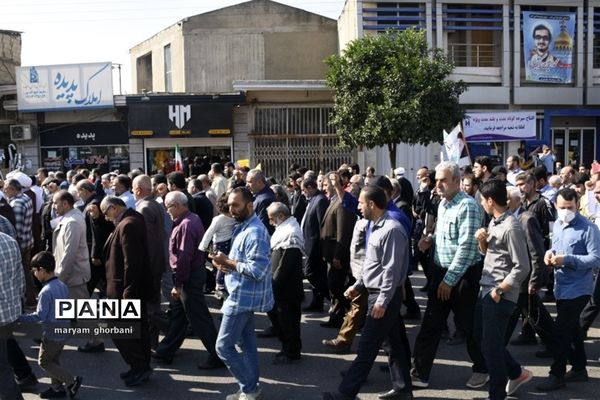 راهپیمایی روز دانش‌آموز در بهنمیر