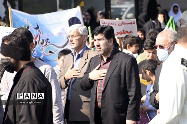 راهپیمایی روز دانش‌آموز در بهنمیر