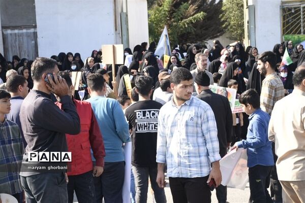 راهپیمایی روز دانش‌آموز در بهنمیر