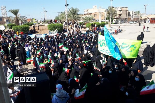 راهپیمایی ۱۳ آبان در شادگان