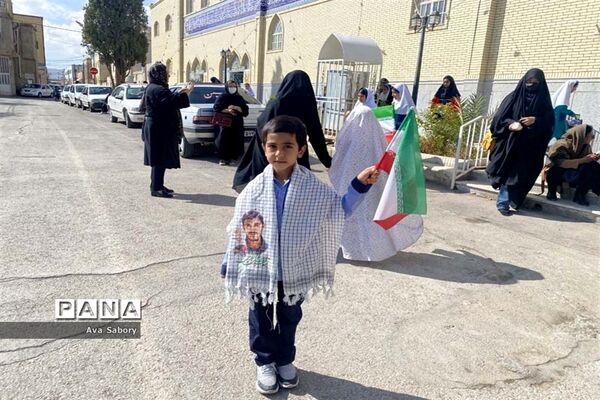 راهپیمایی 13 آبان در شهرستان آباده