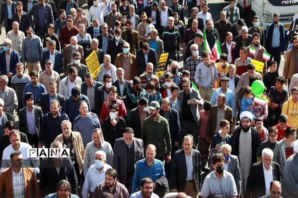 برگزاری راهپیمایی یوم الله ۱۳ آبان در شهرستان ساوجبلاغ