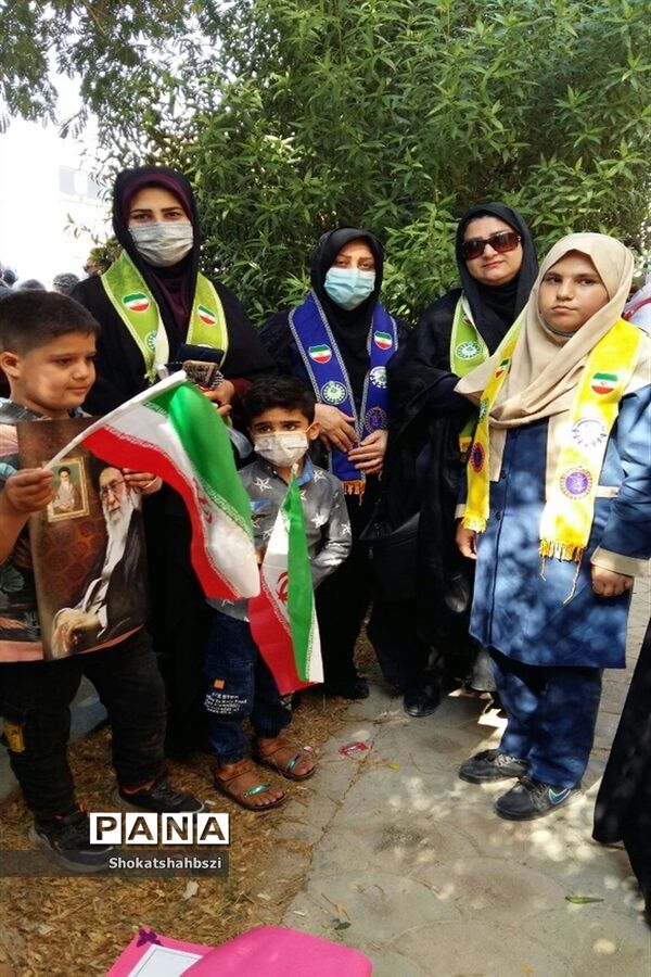 راهپیمایی ۱۳ آبان در هندیجان