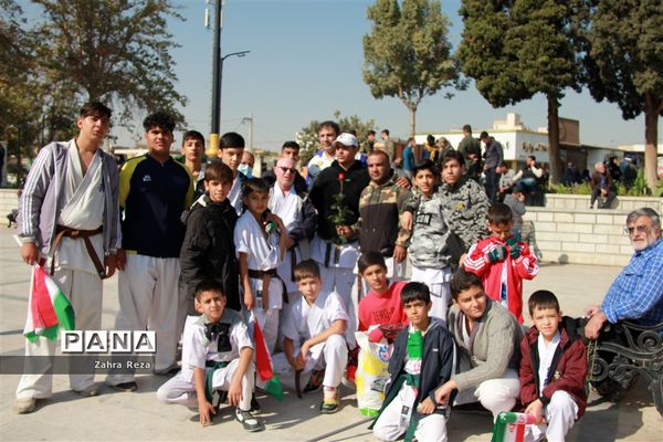 راهپیمایی ۱۳ آبان در شهرستان ورامین