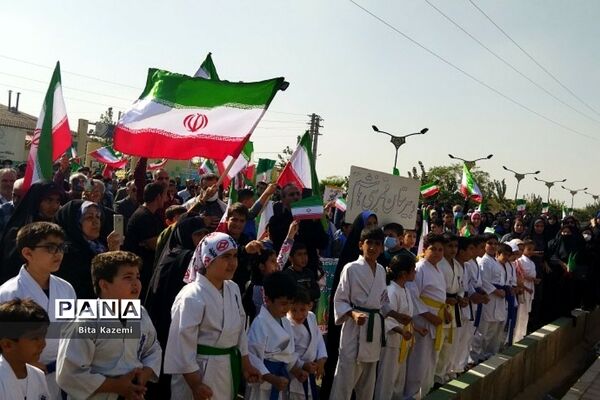 راهپیمایی ۱۳ آبان در شهرری و قیامدشت