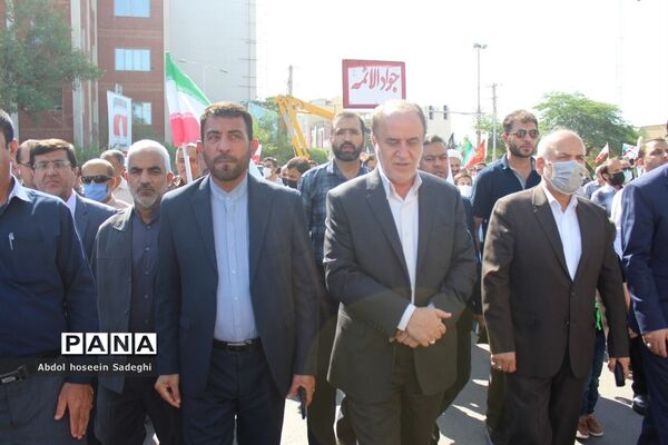 راهپیمایی یوم الله 13 آبان در بوشهر