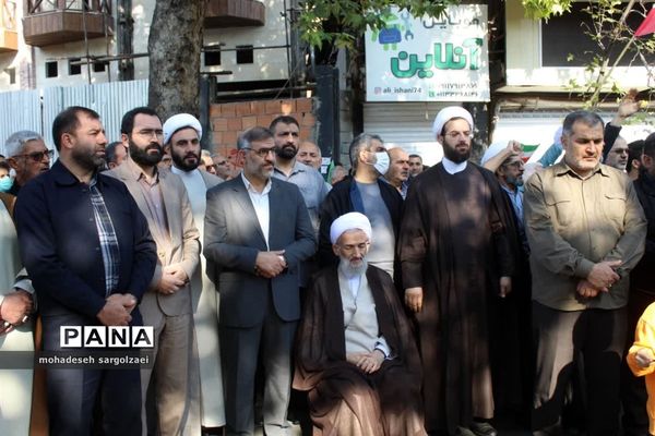 حضور گسترده مردم ساری در راهپیمایی ۱۳ آبان