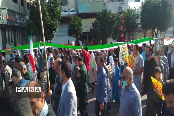 راهپیمایی 13 آبان در محمود آباد
