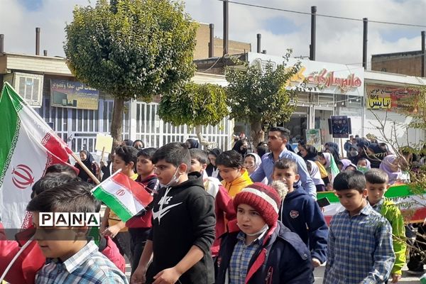 راهپیمایی ۱۳ آبان در مشهد مرغاب