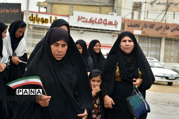 راهپیمایی ۱۳ آبان در شهر گله‌دار استان فارس