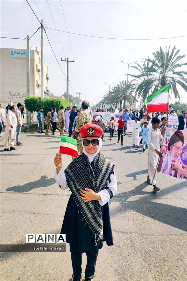 راهپیمایی یوم‌الله 13 آبان  در چابهار