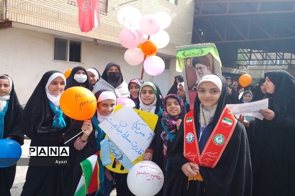 راهپیمایی ‌13 آبان در شهرستان کوشک
