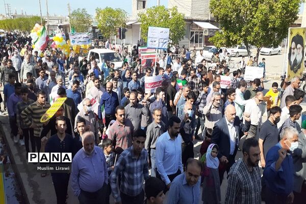 راهپیمایی 13 آبان در دیلم
