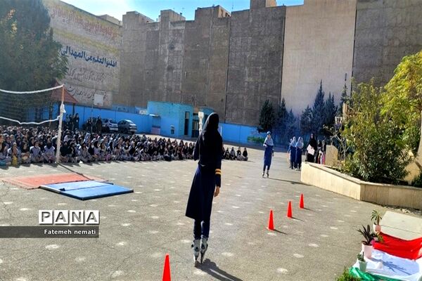 افتتاحیه المپیاد ورزشی درون‌مدرسه‌ای در دبیرستان دخترانه شایستگان