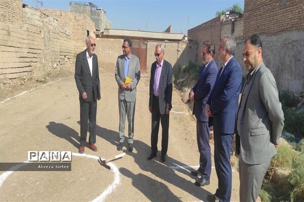 آیین کلنگ‌زنی دبستان سه کلاسه در البوجلال شمالی سوسنگرد