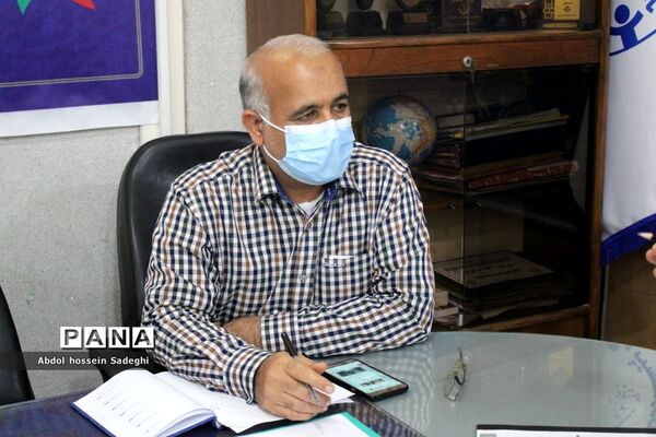 نشست هم‌اندیشی  رئیس اداره سلامت و تندرستی آموزش و پرورش استان بوشهر با مدیر سازمان دانش‌آموزی استان