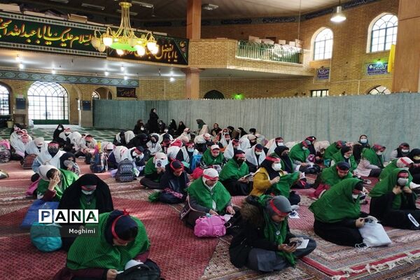 مراسم دعای ندبه مسئولان و دانش‌آموزان منطقه ۱۳