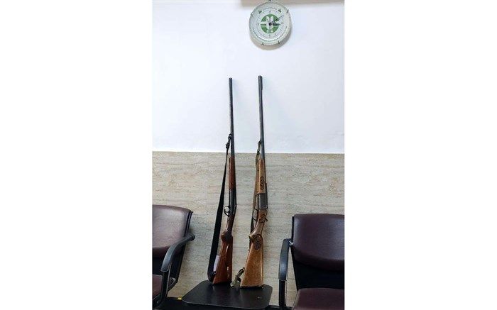 شکارچیان غیرمجاز توسط مامورین یگان حفاظت محیط زیست آستانه اشرفیه خلع سلاح شدند