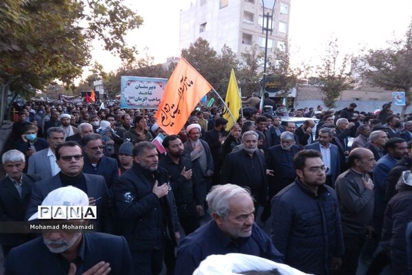 تشییع باشکوه شهید بسیجی مدافع امنیت حسن براتی در کاشمر