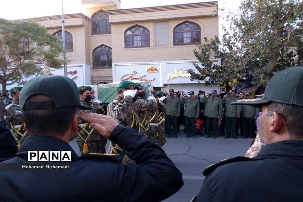 تشییع باشکوه شهید بسیجی مدافع امنیت حسن براتی در کاشمر