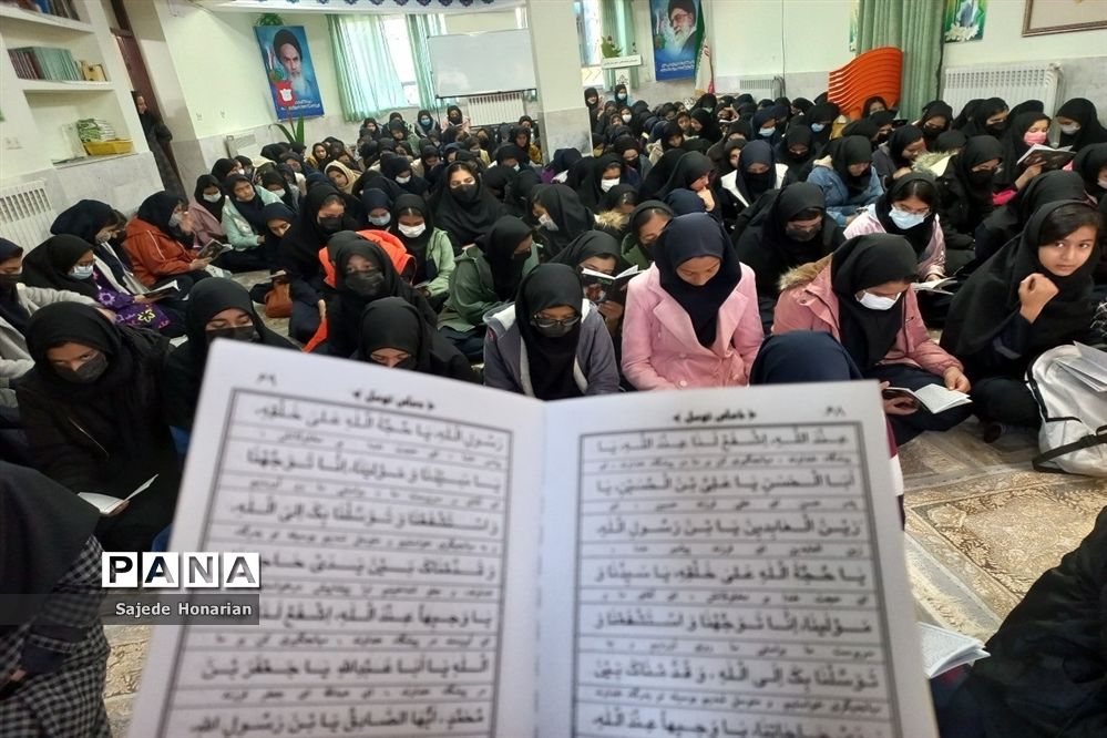 قرائت دعای توسل یادبود شهید حسن براتی در کاشمر