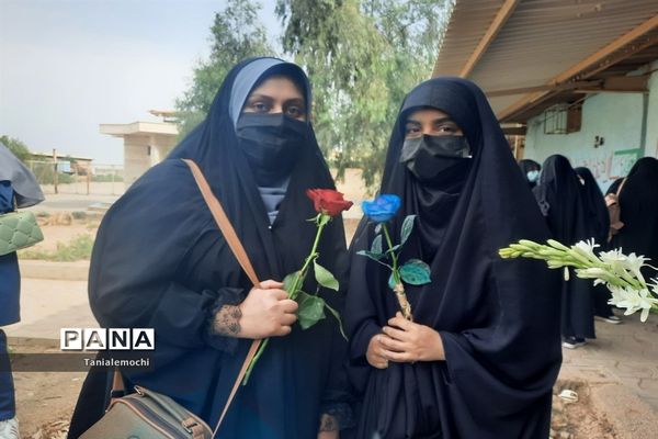 تجدید میثاق دانش‌آموزان مدرسه پاینده ناحیه یک اهواز با آرمان‌های شهدا