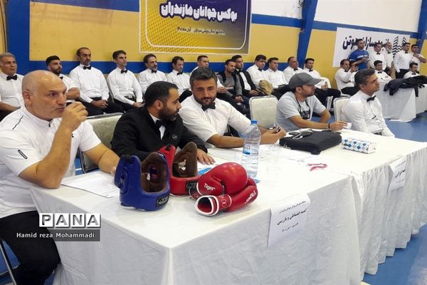 مسابقات قهرمانی بوکس جوانان استان مازندران