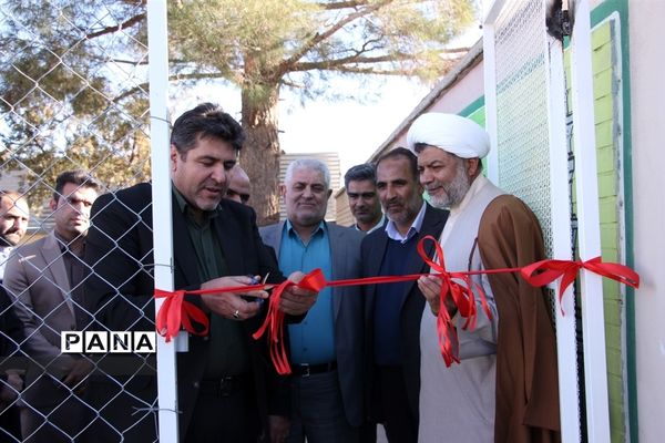 افتتاحیه زمین‌چمن مصنوعی دبیرستان شهیدبهشتی دوره دوم تربت جام