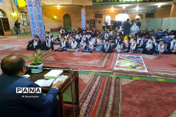 دعای ندبه در جوار مزار شهدای گمنام اردوگاه شهید‌باهنر