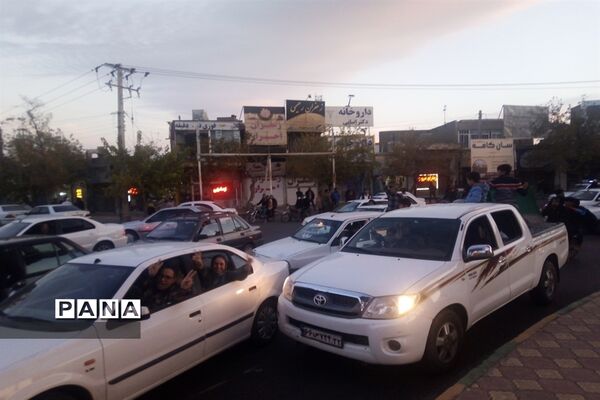 شادی مردم‌تربت جام پس از برد تیم‌ملی فوتبال کشور