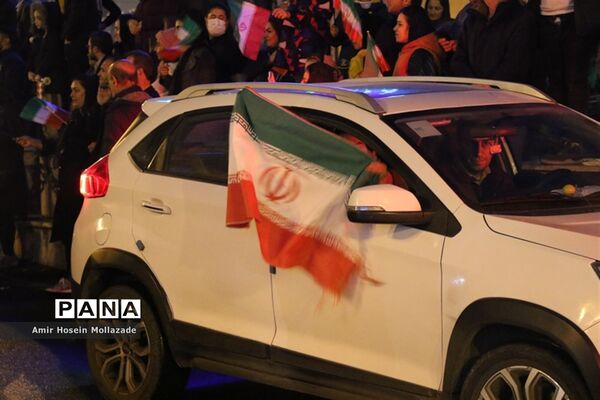 شادی مردم ارومیه پس از بردتیم ملی فوتبال ایران مقابل ولز