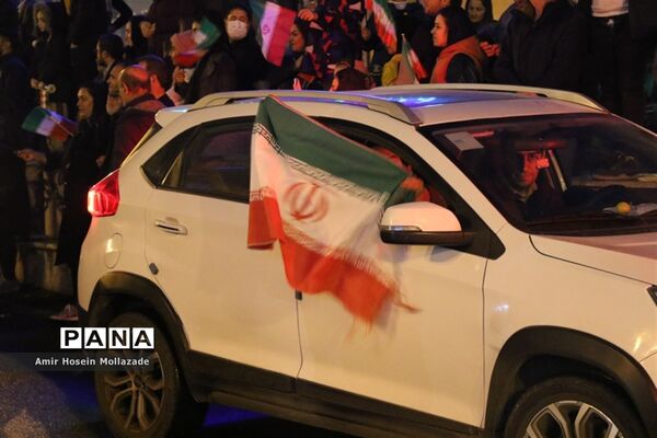 شادی مردم ارومیه پس از بردتیم ملی فوتبال ایران مقابل ولز