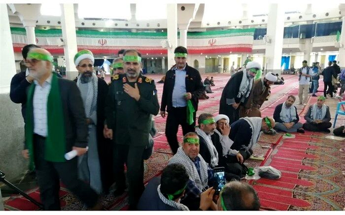 همایش میقات صالحین بسیج در مصلای قدس قم برگزار شد
