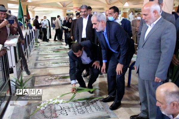 تجدیدمیثاق وزیر آموزش و پرورش با آرمان‎‌های شهدا در بوشهر