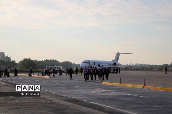 استقبال از وزیر آموزش و پرورش در فرودگاه بین المللی بوشهر