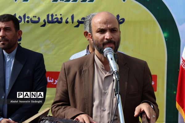 کلنگ ساخت هنرستان شهید داریوش رضایی‌نژاد در ریشهر بوشهر