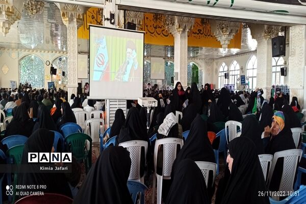 حضور پرشکوه دانش‌آموزان کاشمری در همایش بزرگ اقتدار بسیج