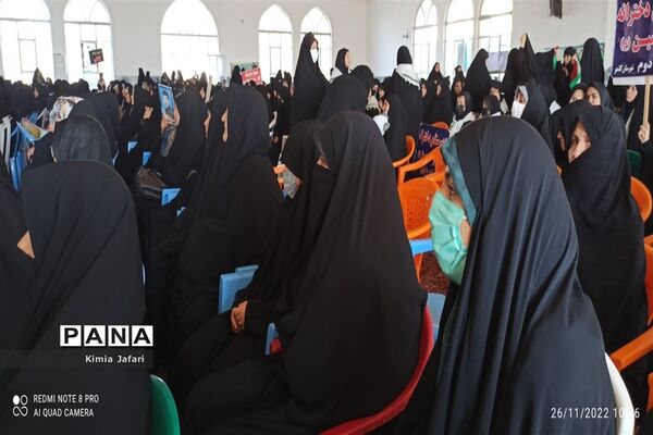 حضور پرشکوه دانش‌آموزان کاشمری در همایش بزرگ اقتدار بسیج