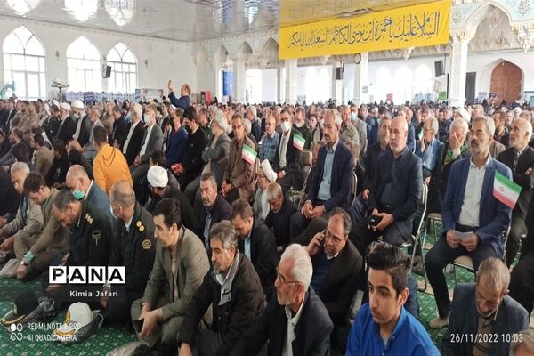 حضور پرشکوه دانش‌آموزان کاشمری در همایش بزرگ اقتدار بسیج