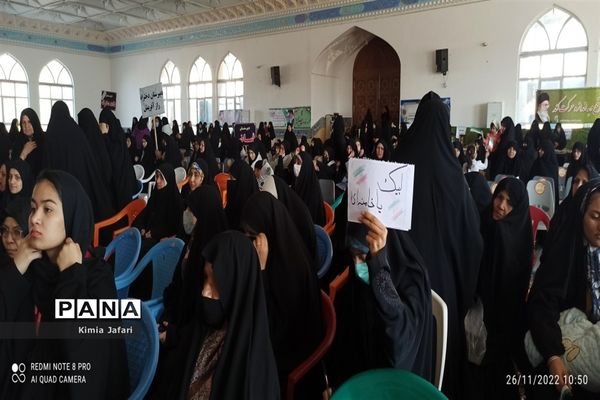 حضور پرشکوه دانش‌آموزان کاشمری در همایش بزرگ اقتدار بسیج