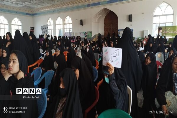 حضور پرشکوه دانش‌آموزان کاشمری در همایش بزرگ اقتدار بسیج