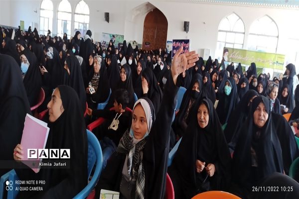 حضور پرشکوه دانش‌آموزان کاشمری در همایش بزرگ اقتدار بسیج