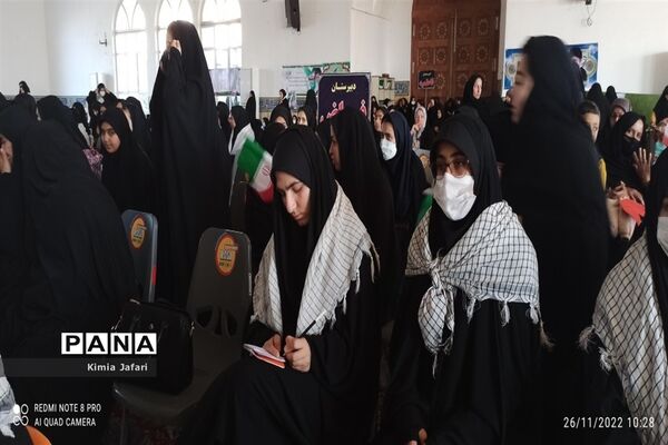 حضور پرشکوه دانش‌آموزان کاشمری در همایش بزرگ اقتدار بسیج